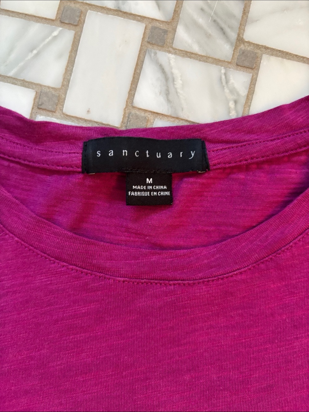 Puff Sleeve Jersey Knit Sanctuary Tee - Picture 2 of 3